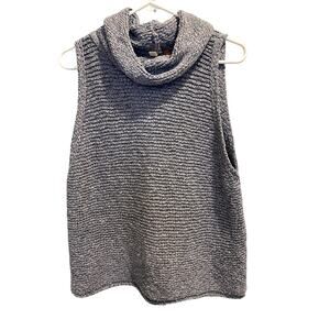 Anthropologie Pilcro Turtleneck Sweater Tank - Gray Size XL